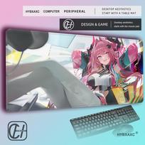 HYBXAXC Game Arknights Endfield Yvonne Mouse Pad Nonslip Rubber Gamer Balance Computer Mat Decoracion Deskmat Laptop Large 800x400x2mm