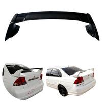 Honda Civic 2001-2003 Galinis spoileris FD2 stiliaus difuzorius Silver Rear Spoiler black