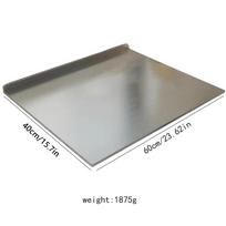 Nerūdijančio plieno pjaustymo lenta 60*40cm Daugiafunkcinė daržovių ir mėsos kapojimo lenta Namų virtuvės stačiakampė lenta gray