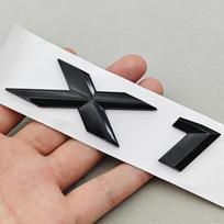 3D ABS Car Sticker Logo X1 X2 XDrive20d Rear Trunk Badge Fender Side Emblem For BMW Xdrive X1 X2 X3 320d 320i E84 F48 F39 U10 yd2 white