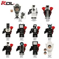 DL818 Skibidi Toilet Camera Man Figure Building Blocks Set Bagged Toy Model for Kids Boys Girls Educational Gift
