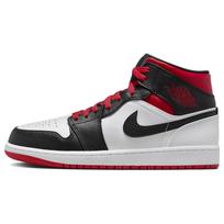 Air Jordan 1 Mid Gym Red Black Toe Men Sneakers White DQ8426-106 44.5