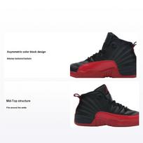 Air Jordan 12 Retro PS Flu Game 2016 Vaikiški sportbačiai Juodi Varsity-Red 151186-002 US 11C black