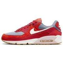Nike Air Max 90 Premium Gym Red Men Sneakers Habanero-Red Smoke-Grey Pale-Ivory DH4621-600 41