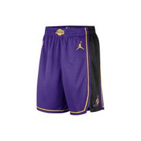 Jordan NBA Los Angeles Lakers Statement Edition Swingman Dri-FIT Šortai Violetiniai/Geltoni Vyriški Gatvės Apranga DO9432-504 M
