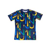Puma BMW Collaboration Series Casual Sports Neymar Football Jersey Short Sleeve T-Shirt Football Shirt Couples Men Tops Blue 605551-06 L blue