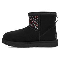 UGG Classic Mini Stud Ii Sheepskin Snow Boots Women Boots Black 1119101-BLK 36 black