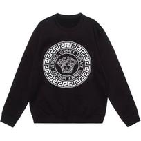 Versace SS24 Medūzos galvos rašto apvalios apykaklės ilgomis rankovėmis džemperis vyriškas džemperis Juodas 1011852-1A12064-2B020 L gray