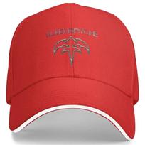 Queensrche Rock Band Merch Baseball Cap Unisex Women Daily Headwear Rock Music Trucker Hat Unique Sun Cap Adjustable Large red