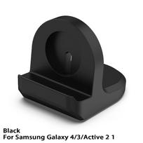 Smart Watch Universal Bracket Charger Holder Charging Dock Silicone Stand black-for 4/3 active 1/2