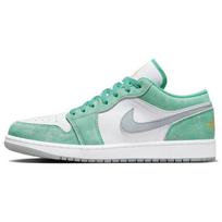 Air Jordan 1 Low New Emerald Unisex sportbačiai Žali Balti Šviesiai Plieniniai Pilki DN3705-301 41 white