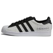 Adidas Superstar Reflektiniai Visų Logotipų - Balti Juodi Unisex Sportbačiai Avalynė-Balta Šerdis-Juoda Pilka-Du GW7254 43⅓ black