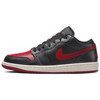 Air Jordan 1 Low Bred Sail Moteriški sportbačiai juodi Gym-Red DC0774-061 39 black