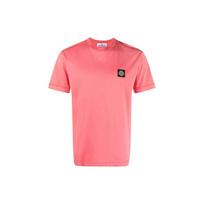 Stone Island Solid Color Logo Patch Crew Neck Short Sleeve T-Shirt Men Tops 101524113-V0087 S