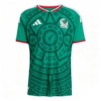 Adidas Meksikos 26 Namų Autentiški Marškinėliai Žali Vyriški Futbolo Marškinėliai JL8540 Vyriški Viršutiniai Drabužiai JL8540 S blue