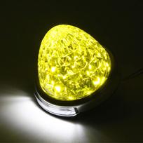 REPTICO LED Side Marker Lights for 24V Trucks, 16 LED Non-Polarized, Clear 8-Faceted Crystal set of 2 kalkės