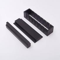 DIY Sushi Making Kit Rice Roll Mold Fork Spatula For Home Kitchen Maker Tool Set For Beginners Homemade Shapes Fork Spatula black
