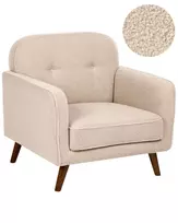 Fotel ETTRUM Boucle smėlio spalvos