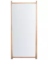 Sieninis veidrodis CANET 90 cm 200 cm paulovnijos mediena šviesiai rudas