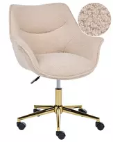 Biuro kėdė ARDELLE Boucle smėlio spalvos