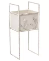 Gėlių stovas LUPINE 22 cm smėlio spalvos metalinis