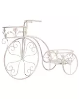 Gėlių stovas WILDROSE Metalinis 66 cm kreminės spalvos