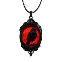 Steampunks Gothic Necklace Black Bird Crow Choker Animal Jewelry Gothic Protections Clavicle Chain Gifts for Women Men 1