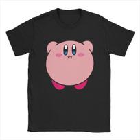Kirbys Retro Japanese TShirts Unisex Women Nostalgia Childhood ACT Game Awesome Pure Cotton Tees Round Neck T Shirt Clothes S pink