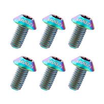 6pcs T25 Torx Bike Disc Brake Rotor Bolts M5 X 10mm Disc Brake Rotor Fixing Bolts  Bicycle Parts spalvota