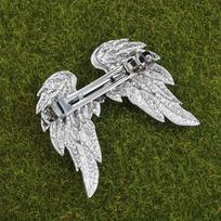 1/2Pcs Women'S Braid Hair Accessories Vintage Silver Angel Wings Hair Clip Ethnic Style Hair Decorations Zinc Alloy Hairpins 1pcs gray