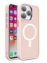 Hurtel Magnetic Color Matte Apple iPhone 15 Pro - dėklas telefonui rožinės spalvos