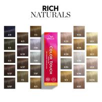 Wella Professionals Color Touch Rich Naturals plaukų dažai be amoniako, 60 ml - 8/3