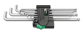 Wera 950/9 Hex-Plus 4 L formos šešiabriaunių raktų rinkinys, metrinis, chromuotas