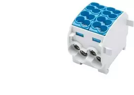 Simet Paskirstymo blokas - atšaka SCB 25-2 Al/Cu 80120 SIMBLOCK mėlynas 81505003
