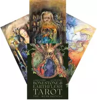 KNYGA Blue Angel Mėlyna Angel Kolekcionuojamos Kortelės - Bonestone & Earthflesh Tarot Cards 79 Kortos, 384 Puslapių Gidas, Mėlynas Angelas