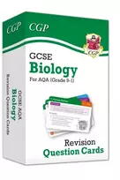 KNYGA Cgp Books GCSE Biology AQA Revision Question Cards - Q&A cards for quick practice