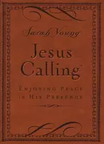 KNYGA Sarah Young Jesus Calling, Small Brown Leathersoft, with Scripture References, Enjoying Peace in His Presence (A 365-Day Devotional)