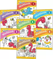 KNYGA Sara Wernham Jolly Phonics Workbooks 1-7, in Precursive Letters (British English edition)
