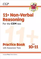 KNYGA Cgp Books 11+ CEM Non-Verbal Reasoning Practice Book & Assessment Tests - Ages 10-11 (with Online Edition)
