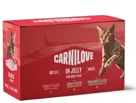 Carni Love Cat Pouch Jelly Box – šlapias maistas katėms – 12x85 g