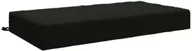 Sėdynės pagalvėlė SOEST 100% poliesteris Juoda 120 x 80 x 15 cm