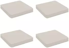 4 dalių sėdynės pagalvėlės VUGHT 4 vnt. 100% poliesteris Balta