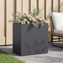Sodo vazonas Antracito 50 x 30 x 49 cm Šaltai valcuotas plienas