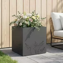Sodo vazonas Antracito 50 x 50 x 49 cm Šaltai valcuotas plienas