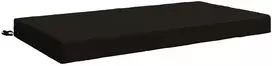 Sėdynės pagalvėlė SOEST 100% poliesteris Juoda 120 x 60 x 10 cm