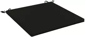 Sėdynių pagalvėlės SOEST 100% poliesteris Juoda 70 x 70 x 3 cm
