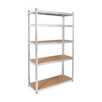Metalinis sandėliavimo stelažas 205x120x45 sidabrinis