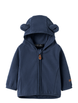Name It - Nbnmeeko Fleece Jacket Melange Noos - Flisinė striukė - Tamsiai mėlyna