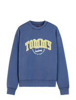Tommy Jeans - Tjm Rlx Varsity Crest Cnck - Megztinis - Mėlyna