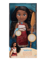 Princesses - Disney Vaiana 2 - Singing Vaiana Doll W/ Light-Up Oar 38Cm. - Lėlė - Marga / raštuota